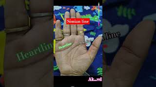 Simian line palmistry palmreading palmanalysis [upl. by Audrye]