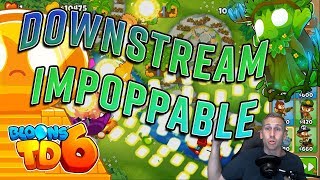 Bloons TD 6  Downstream Impoppable Walkthrough [upl. by Nap]