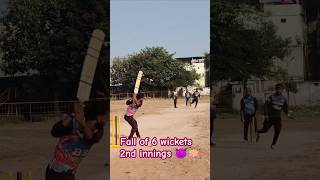 Fall of all 6 wickets 2nd innings 😈 cricket jabalpur india shorts wickets trending rmcc [upl. by Odell]