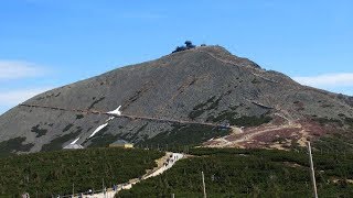 Schneekoppe 1602 m  höchster Berg des Riesengebirges  Sněžka Krkonoše [upl. by Rockel]