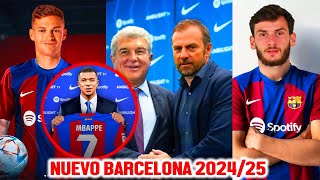 🚨LOCURA EL NUEVO BARCELONA 202425  NUEVO ENTRENADOR NUEVOS FICHAJES BOMBA [upl. by Linden]