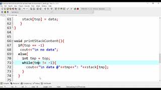 Stack and queue operationpop push enqueue dequeue printing content implementation with c [upl. by Atniuqal]