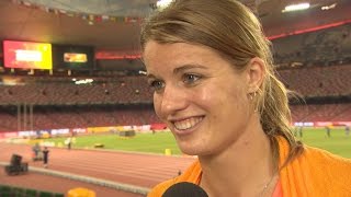 Dafne Schippers 200m Gold Medal Interview  IAAF World Championships Beijing 2015 [upl. by Lilaj]