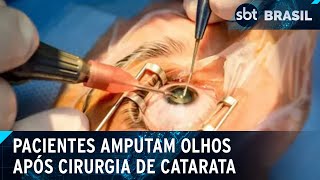 Pacientes perdem a visão e amputam olhos após cirurgia de catarata em Belém  SBT Brasil 101024 [upl. by Ebanreb]