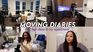 unpacking  organizing my dream apartment moving vlog  Living Alone at 20 [upl. by Ellegna137]