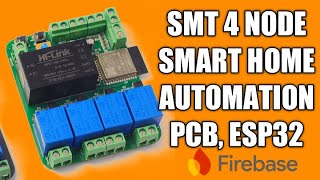 FIREBASE HOME AUTOMATION WITH ESP32 WROOM 32D SMD [upl. by Enaira]