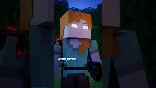 Steve or Alex fight entities minecraft trending shorts foryou animation song [upl. by Annahsohs334]