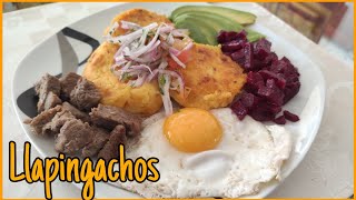 LLAPINGACHOS receta Ecuatoriana 😋 [upl. by Gehlbach]