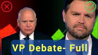 FULL Vice President Debate 10 1 24 [upl. by Deck]