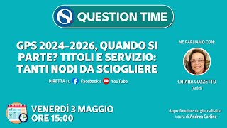 GPS 20242026 quando si parte Titoli e servizio tanti nodi da sciogliere [upl. by Jenne]