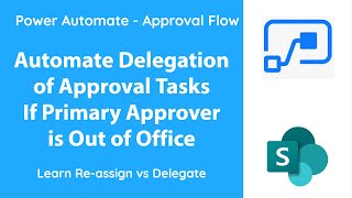 Power Automate  Approval Flow with Delegation capability [upl. by Nailliw422]