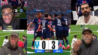 Le PSG tape lOM 3  0 Au Vélodrome  les Réactions [upl. by Anerak631]