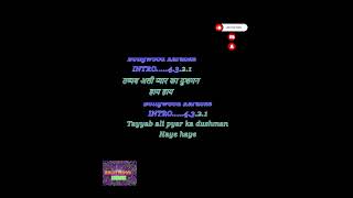 Tayyab Ali Pyar Ka Dushman Karaoke With Scrolling Lyrics हिंदी amp Eng [upl. by Laleb]