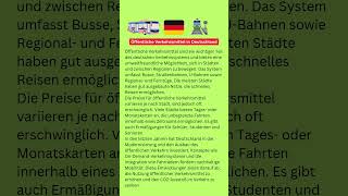 Öffentliche Verkehr in Deutschland lernedeutsch learngerman germanlessons foryou [upl. by Kenny878]