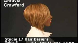 Antavia Crawfords Hi Lited One Sided Razor Cut Bob Hairstyle [upl. by Ardnama256]