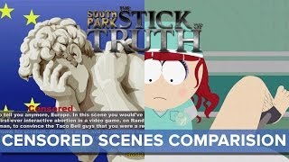 South Park TSoT Censored Scenes Comparison SPOILERS  Eurogamer [upl. by Ahsinuq]