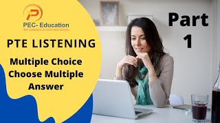 PTE Multiplechoice choose multiple answerPart1  PTE listening practice  PTE Test in Bangladesh [upl. by Tucker534]