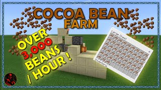 Easy Cocoa Bean Farm  AFKable  Redstone Farm [upl. by Reinke]