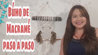 🦉Buho de Macramé paso a paso en Español🦉 [upl. by Sivrahc]