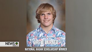 Hemingfords Drew Varner Receives 15000 Annual Hagan Scholarship [upl. by Edholm828]