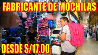 Fabricante de MOCHILAS CAMPERAS Y MALETAS desde S1700 Todo barato a buen precio x mayor y menor [upl. by Sykleb]