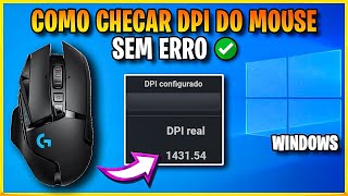 SEM ERRO Como verificar o DPI do Mouse no WINDOWS descobrir dpi do mouse no pc notebook etc [upl. by Akinuahs311]