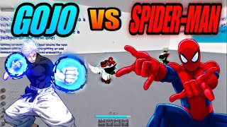 Jujutsu Shenanigans SpiderMan Vs Gojo Not Even Kidding [upl. by Egiarc]