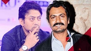 Irrfan Khan walks out of an event when asked about Nawazuddin Siddiqui  Bollywood News [upl. by Ahgem]