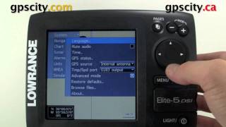 Lowrance Elite Series Video Manual  RESET to factory defaults with GPS City [upl. by Ydualc]