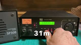 Palstar R30A HF receiver amp SP30B  A simple but very good receiver with a collins filter [upl. by Schild]