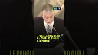 Le parole del ministro Giuli alla camera nel discorso delle polemiche [upl. by Gerard]