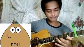 POU  Sky jump theme guitar fingerstyle [upl. by Suryc]