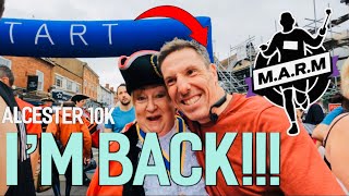 Running Injured  How will the knee hold up in my first race back  Alcester 10K 2024 Race Vlog [upl. by Agee]