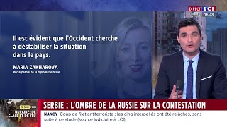 Contestation violente des résultats des élections législatives en Serbie  lombre russe [upl. by Rillis619]