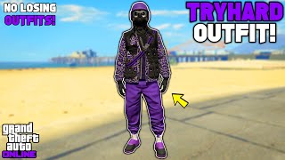 Easy Purple Joggers Utility Vest Glitched Tryhard Modded Outfit In GTA 5 Online No Transfer [upl. by Naitsirk]