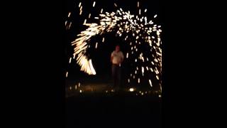 Oxidizing Steel Wool at Night [upl. by Ocsisnarf]