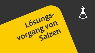 Der Lösungsvorgang von Salzen eine Einführung  Chemie  Allgemeine und anorganische Chemie [upl. by Moth]