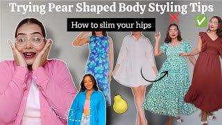 Trying Pear 🍐Shaped Body Styling Tips 🤯✨  KHUSHI GUPTA [upl. by Diver369]