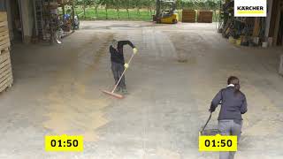 Kärcher KM 7020 Professional Push Sweepers vs Broom [upl. by Sydney]