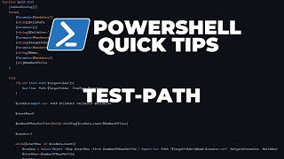 PowerShell Quick Tips  TestPath [upl. by Bran]