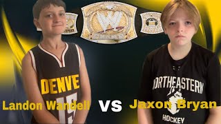 ATW Food In The FridgeJaxon Bryan VS Landon Wandell ATW Championship Match [upl. by Trahurn]