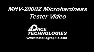 MHV2000 Microhardness Tester [upl. by Aicirpac]