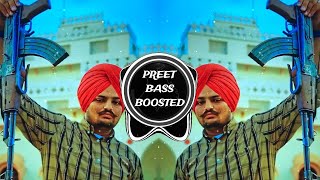 GOAT 🔥Bass Boosted Sidhu Moose Wala ft Wazir Patar Latest Punjabi Song 2024  PREET BASS BOOSTED [upl. by Udenihc]