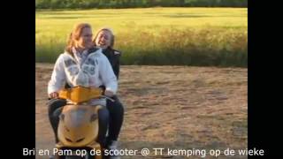 Bri en Pam op de scooter  TT kemping 2010 [upl. by Richy660]