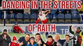 AIRDRIE FANS DANCING IN THE STREETS OF RAITH AFTER HOT TODDYS BLAST SENDS AIRDRIE TO THE FINAL🕺🏻♦️ [upl. by Tyrone]