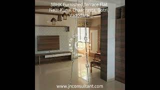 3Bhk Fully furnished Terrace Flat available for sale NrKrunal Char rasta new vadodara [upl. by Zehe765]