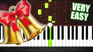 Jingle Bell Rock  Piano Tutorial but its TOO EASY almost everybody can play it [upl. by Nelie]