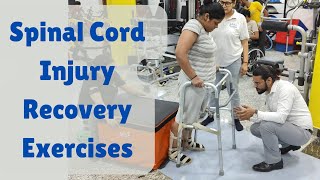 Spinal Cord Injury Recovery Exercises Physiotherapy at Walk N Run Neuro Rehab Centre [upl. by Buine120]