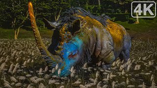 Gold Armored Rhino Boss Fight｜Black Myth Wukong｜4K RTX [upl. by Nwahsan316]