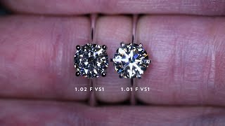 Can You Tell Which Is The better diamond Both of the same GIA Certificate Grades [upl. by Brackely]